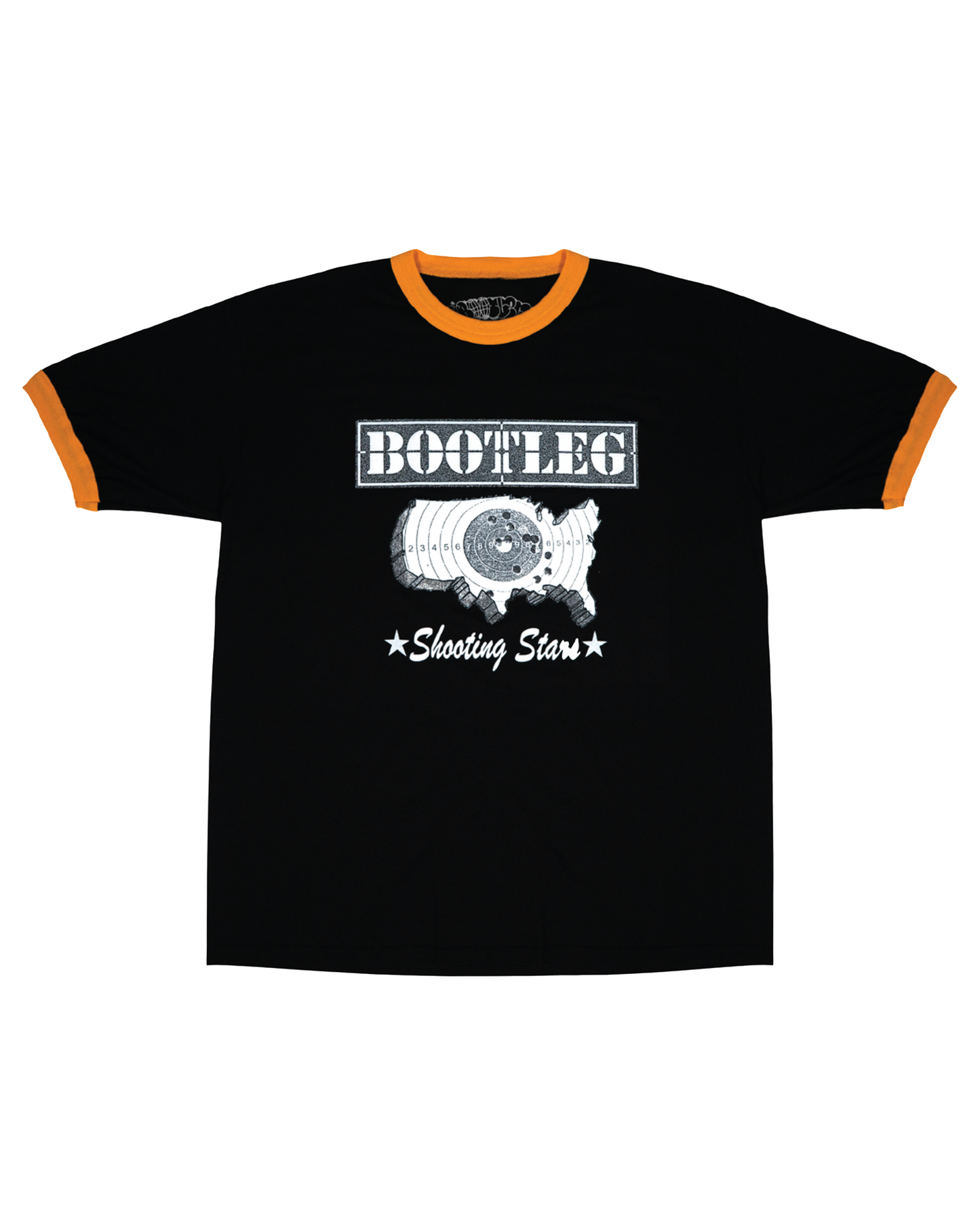 Shooting Stars Ringer T-Shirt (Black)